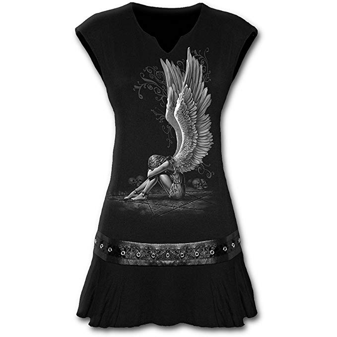 Espiral – Mujeres – Enslaved Angel – de Cintura Mini Vestido Negro