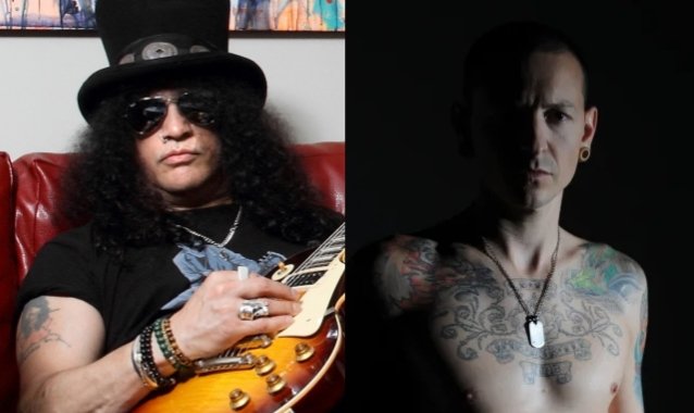 Escuche la colaboración inédita de Slash con Chester Bennington