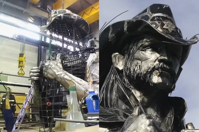 Vea un breve documental sobre la creación de la estatua de LEMMY en el HELLFEST de Francia