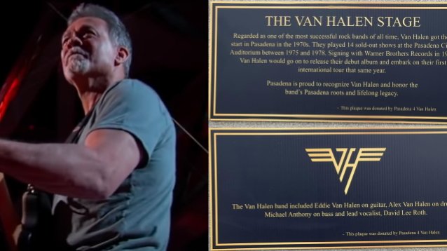 Vea la ceremonia de inauguración del ‘Van Halen Stage’ en la antigua ciudad natal de EDDIE VAN HALEN, Pasadena